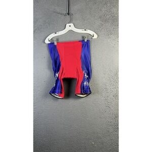 Pactimo Cycling Bib‎ Shorts Mens Large Red Blue UMC Diamond Children's Padded